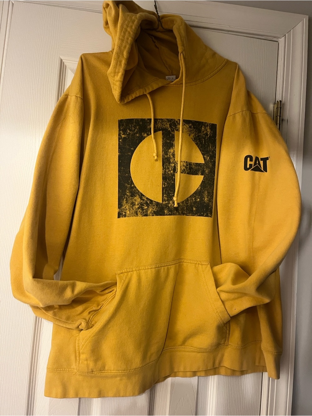 CAT Yellow Logo Hoodie